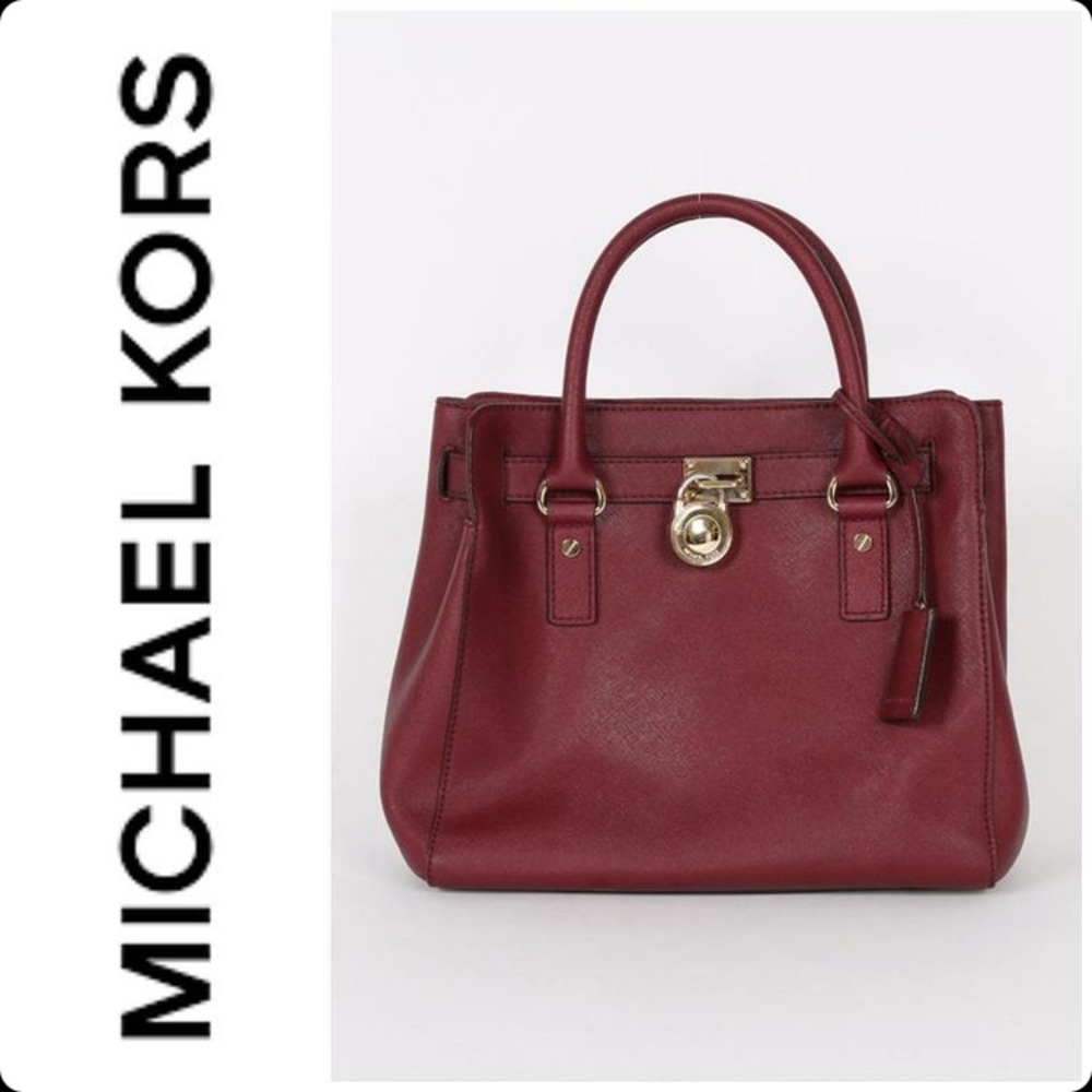 Michael Kors Saffiano Leather Hamilton Bag